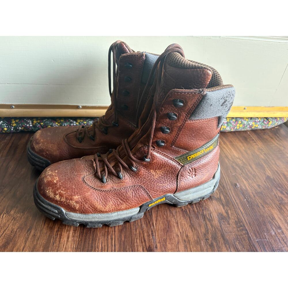 Wolverine mens 10.5m leather brown boots